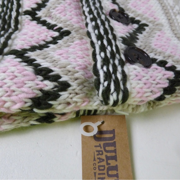 Duluth Trading Fair Isle Knit Sherpa Neck Warmer & Fleece Convertible Mittens - Picture 5 of 9